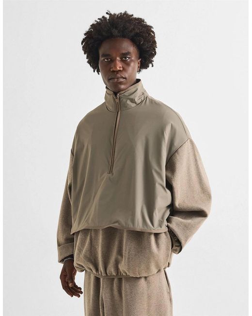 Fear Of God Gray Quarter Zip Fleece for men
