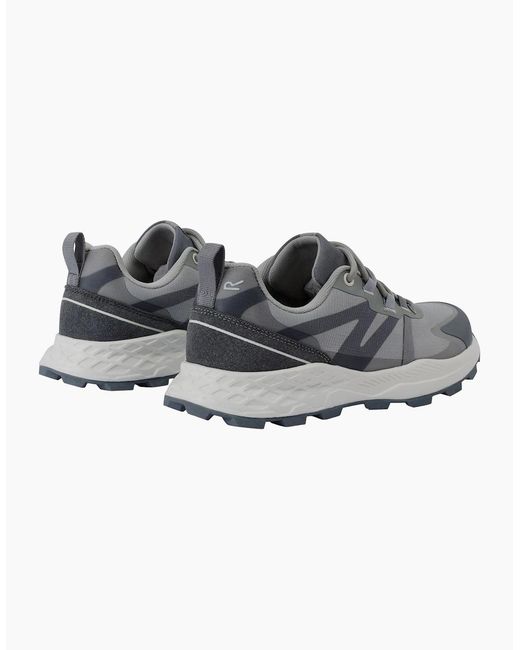 Regatta Gray Ladies Leighton Synthetic Leather Trainers