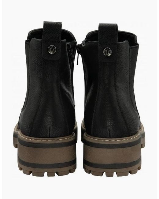 Lotus Black Lottie Boot Leather