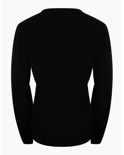 Love Moschino Black Small Logo Sweatshirt
