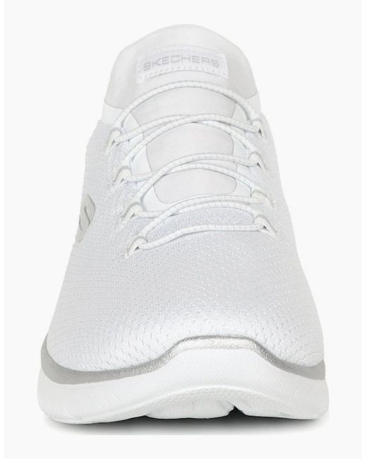 Skechers White Slip