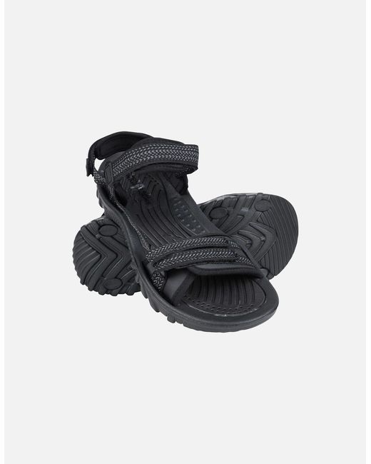 Mountain Warehouse Black Ladies Cyprus Chevron Sandals