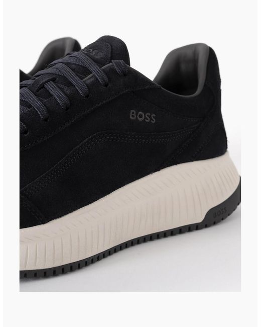 Boss Black Boss Ttnm Evo Suede Trainers for men