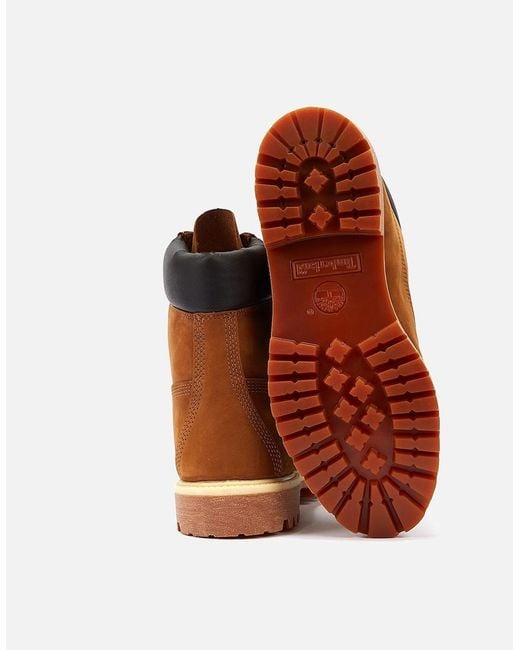 Timberland Brown 6 Inch Premium Dark Wheat Boots for men