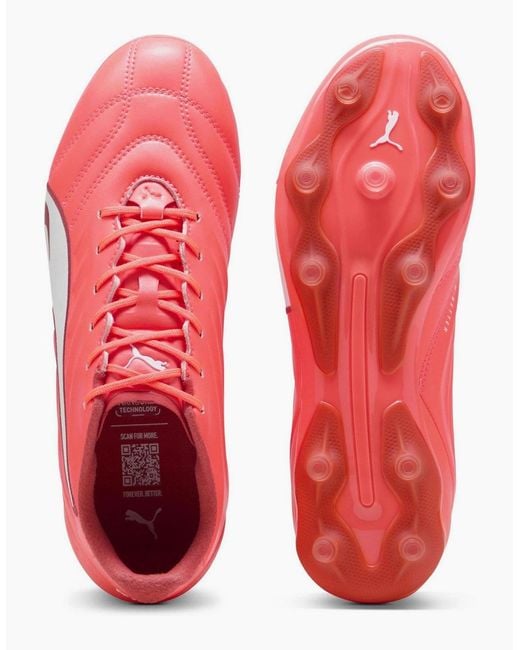 PUMA Red Pro Firm Ground Football Boots