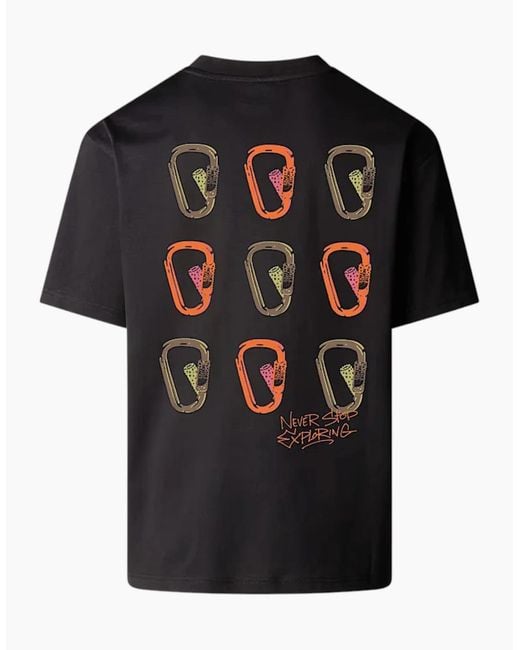 The North Face Black T Shirts Nse Oversized Crew Neck Short Sleeve Cotton for men