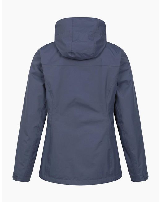 Mountain Warehouse Blue Ladies Rainforest Ii Extreme Waterproof Jacket
