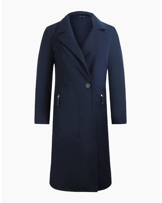 Parajumpers Blue Jill Pencil Dark Trench Jacket