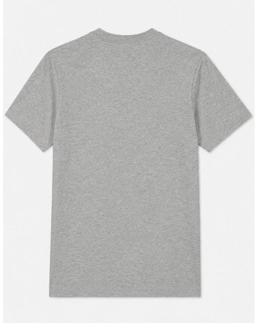 Nike Gray Graphic Print Stack Logo T Shirt for men