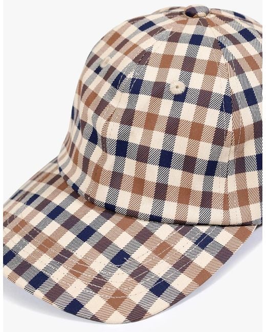Aquascutum White Iconic Baseball Cap for men