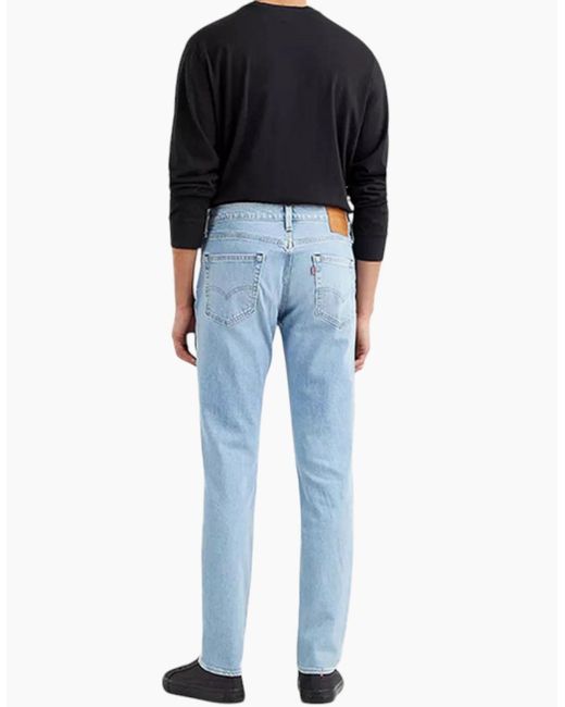 Levi's Blue Levi's 511 Jeans Original Riveted Stretch Slim Fit Wash Denim Bottom for men