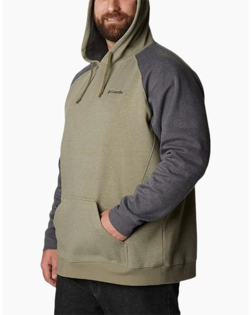 Columbia Gray Hart Mountain Ii Hoodies Regular Cotton Pullover Hooded Jumpers for men