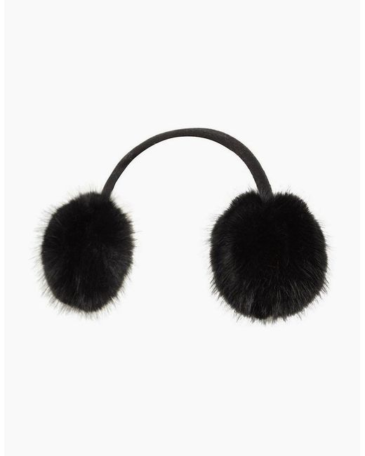 Mountain Warehouse Black Faux Fur Earmuffs