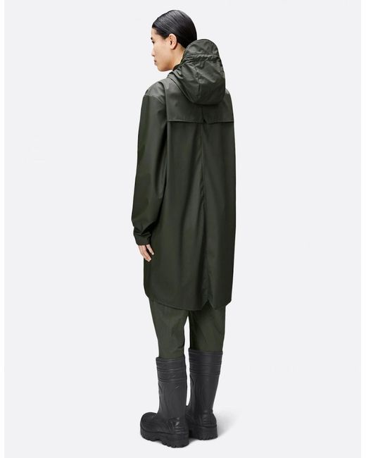 Rains Green Long Jacket