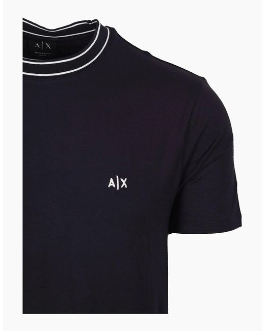 ARMANI EXCHANGE Blue T-Shirt Deep for men