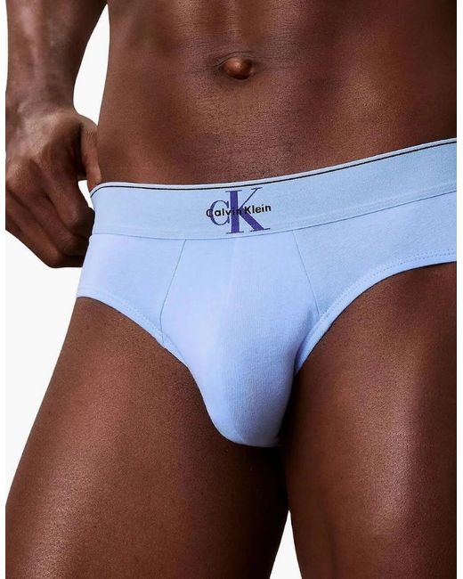 Calvin Klein Blue 3-Pack Ck Archive Briefs for men