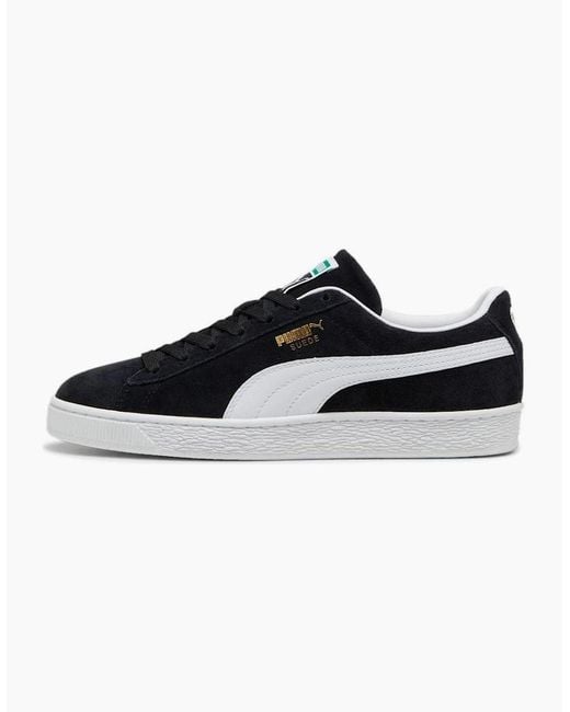 PUMA Black Classic Suede Trainers