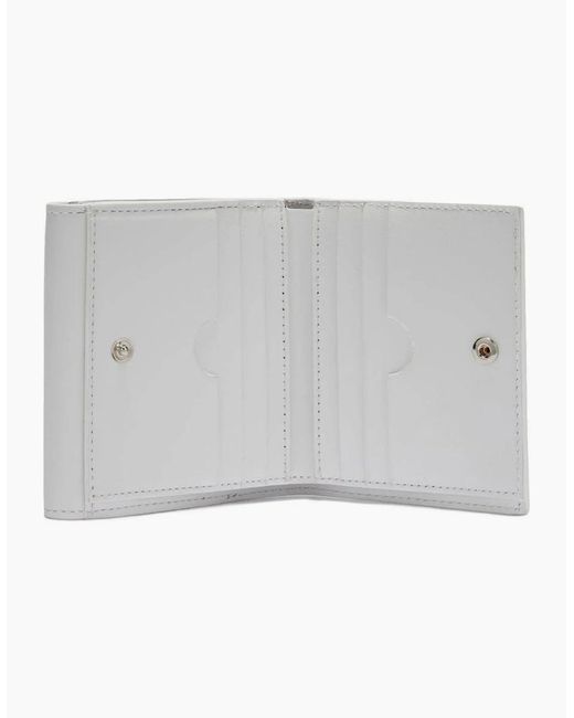 Off-White c/o Virgil Abloh Metallic Quote Logo Jitney French Purse