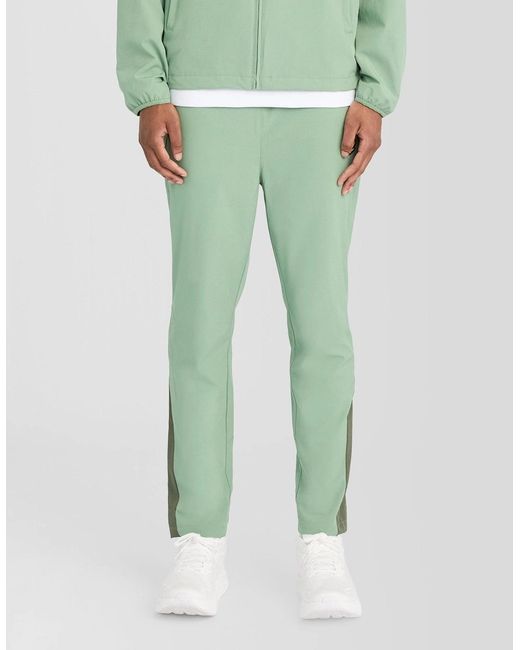 Lyle & Scott Green Sports Panelled Track Pants for men