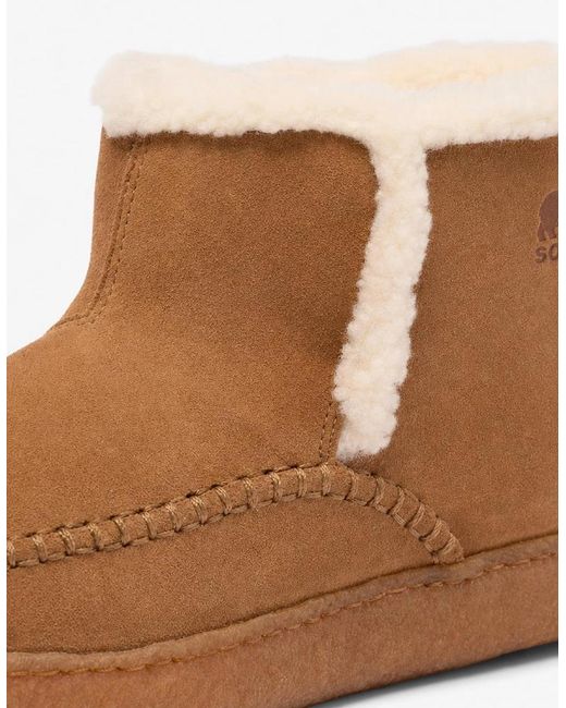 Sorel Brown Nakiska Iii Bootie Slipper Boots Velvet Tan
