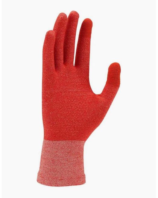 Nike Red Lightweight Knitted Running Gloves for men