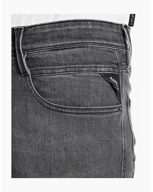 Replay Gray Anbass Slim Jean Dark for men