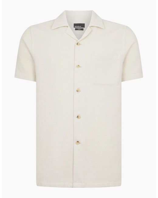 Remus Uomo White Ss Shirt 13988 90 Stone