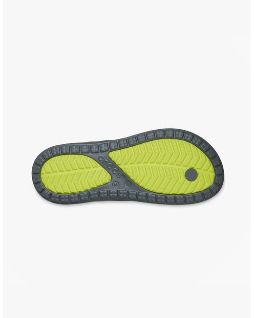 CROCSTM Green Coast Flip Flip-Flops Slate/Citrus for men