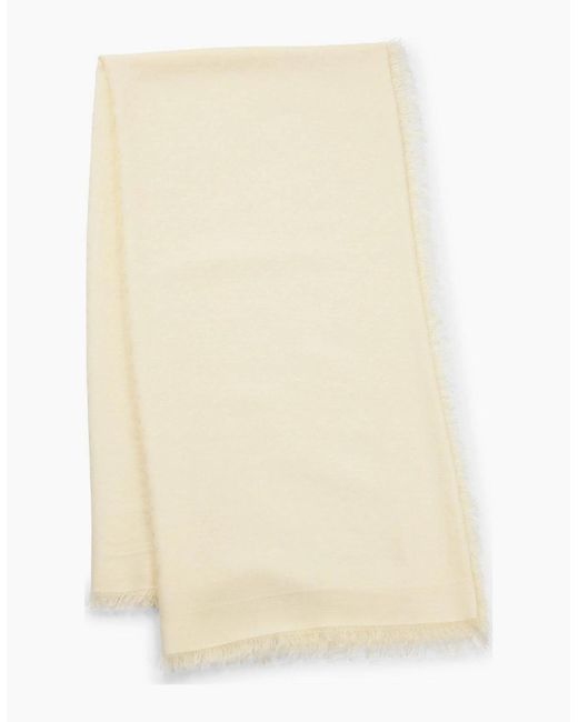 Boss Natural Monogram Jacquard Scarf