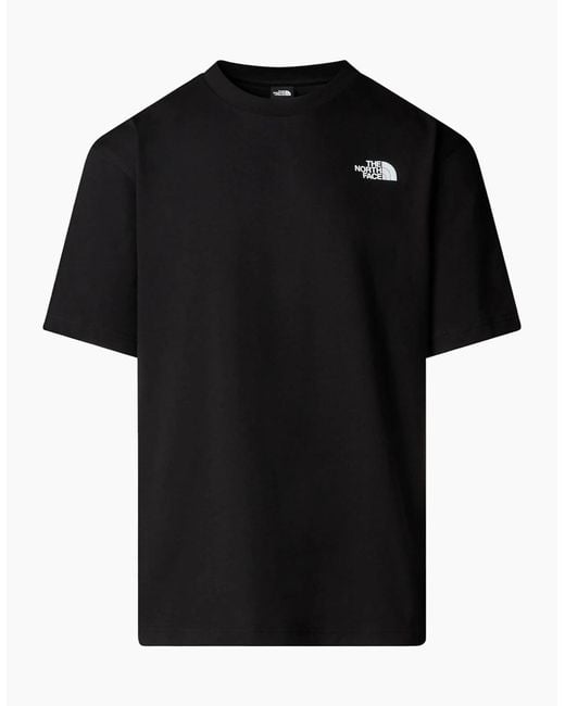 The North Face Black T Shirts Nse Oversized Crew Neck Short Sleeve Cotton for men