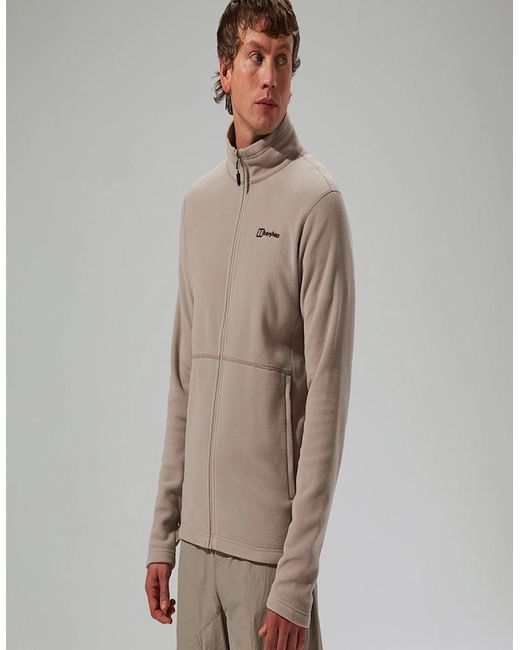 Berghaus Brown Prism Micro Interactive Polartec Fleece Jacket for men