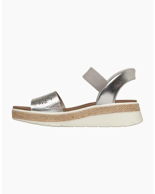 Skechers Metallic Bobs Run Ray Sandals