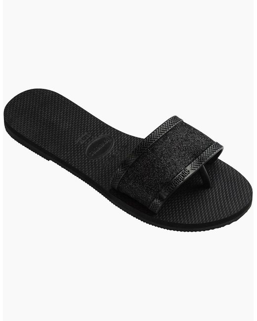 Havaianas Black Hav. You Angra Glitter 35 36 Flip Flops