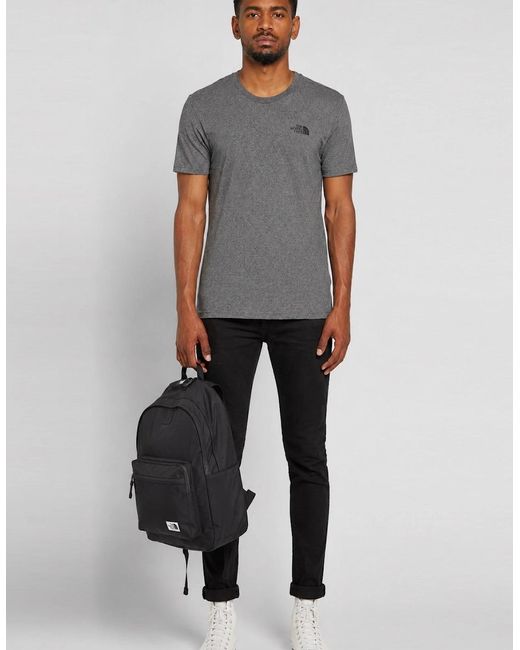 The North Face Gray Simple Dome Short Sleeve T-Shirt for men