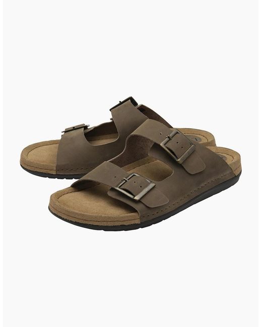 Lotus Brown St Ives Mule Sandals for men