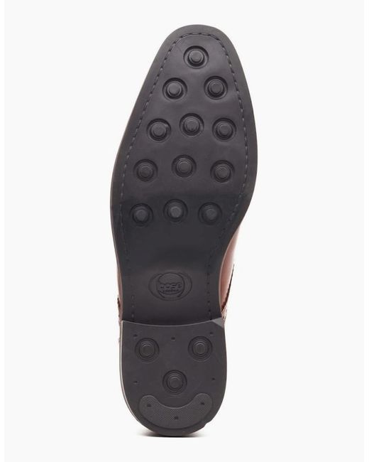 Base London Brown Henley Monk Shoes for men