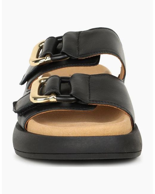 Gabor Black Abe Mule Sandals