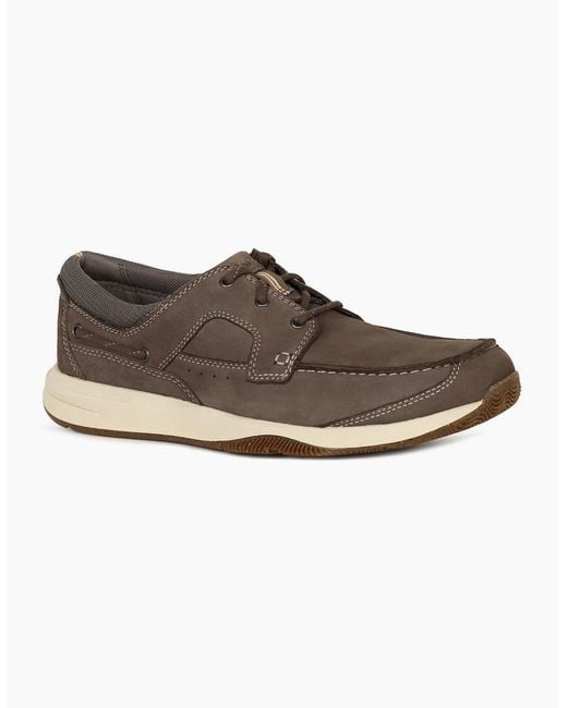 Clarks Brown Sailview Lace Shoes for men