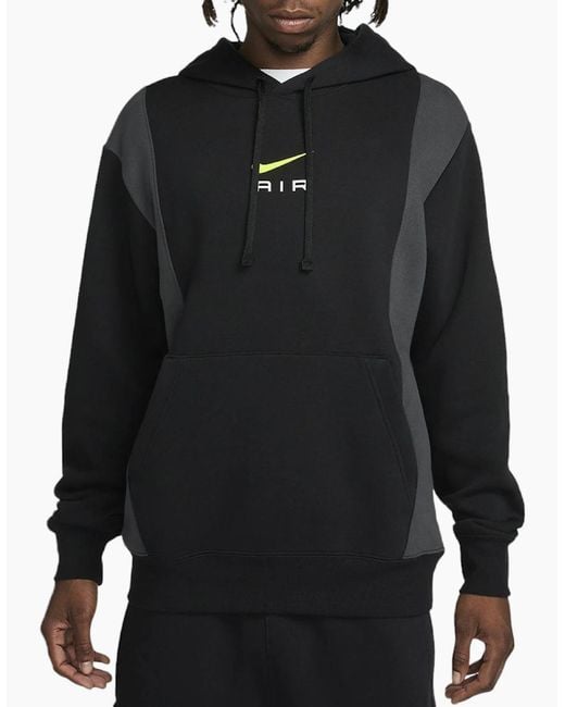 Nike Black Fv0167 Tracksuit Set Jogging Bottom Pullover Fleece Hoodie Tops for men