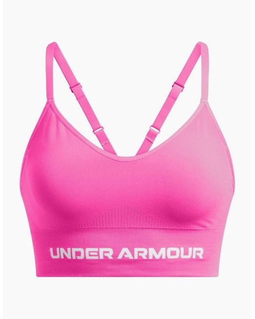 Under Armour Pink Vanish Seamless Low Impact Sports Bra