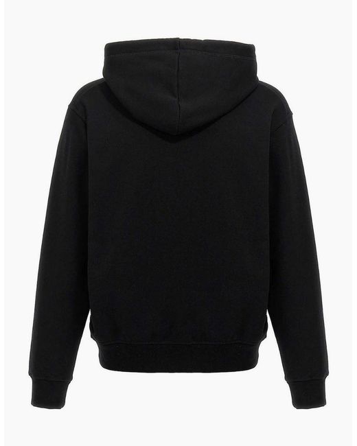 DSquared² Black Horror Logo Hoodie for men