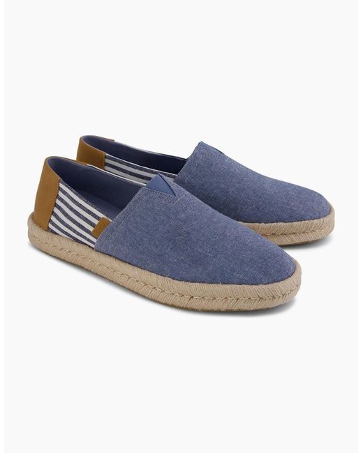 TOMS Blue Alpargata Rope 2.0 Textile Espadrilles for men