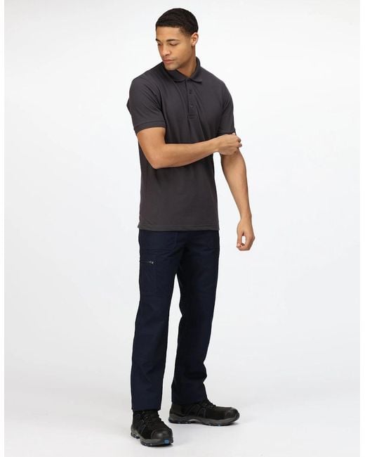 Regatta Gray Classic 65/35 Short Sleeve Polo Shirt for men