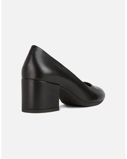 Geox Black D Eleana A Leather Bovine Full Grain Heels