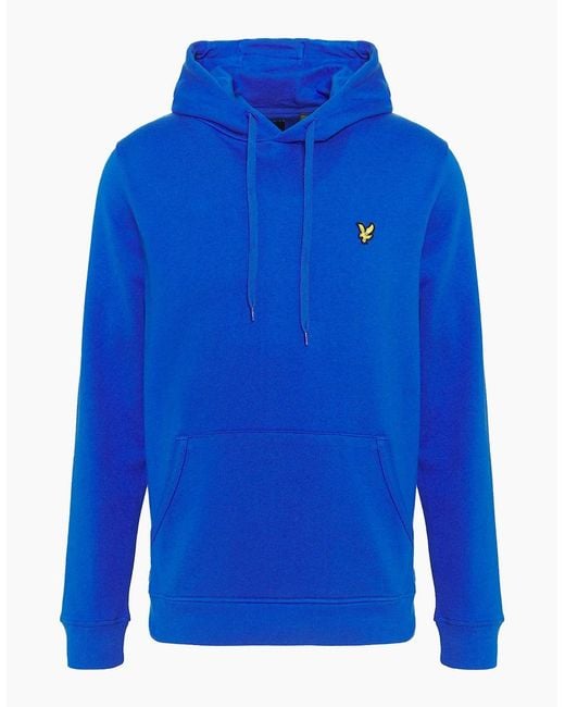 Lyle & Scott Blue Ml416Vog Hoodies Long Sleeve Winter Pullover Hooded Jumpers