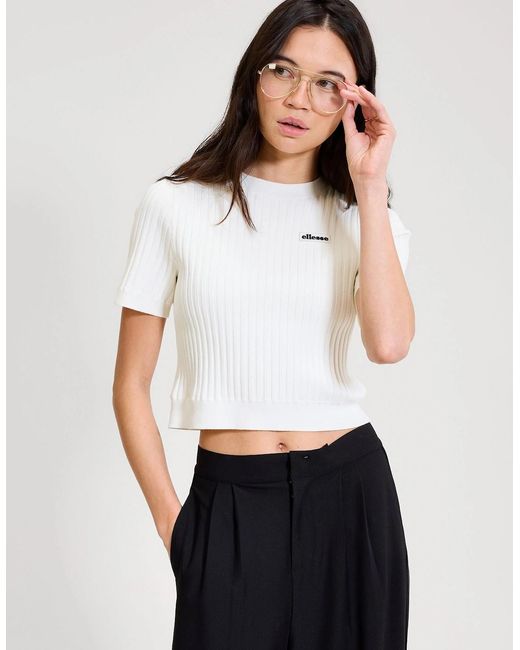 Ellesse White The Court Knitted Tee