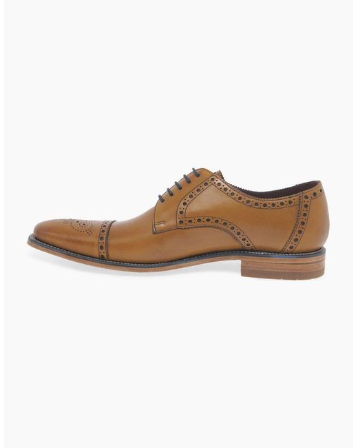 Loake Brown Foley Formal Lace Up Shoes for men