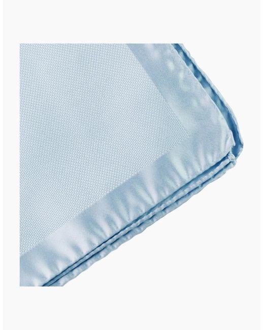 McQueen Blue Pocket Square for men