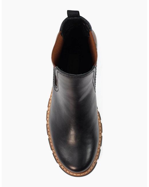 Lunar Black Ribble Ankle Boots