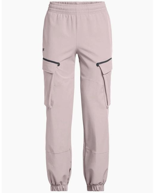 Under Armour Pink Unstoppable Closed Hem Jersey Joggers